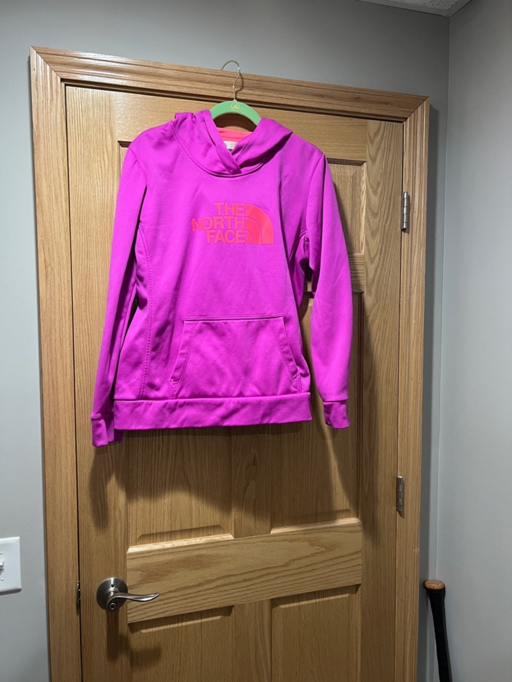 The North Face Fuchsia Pullover Hoodie with Logo